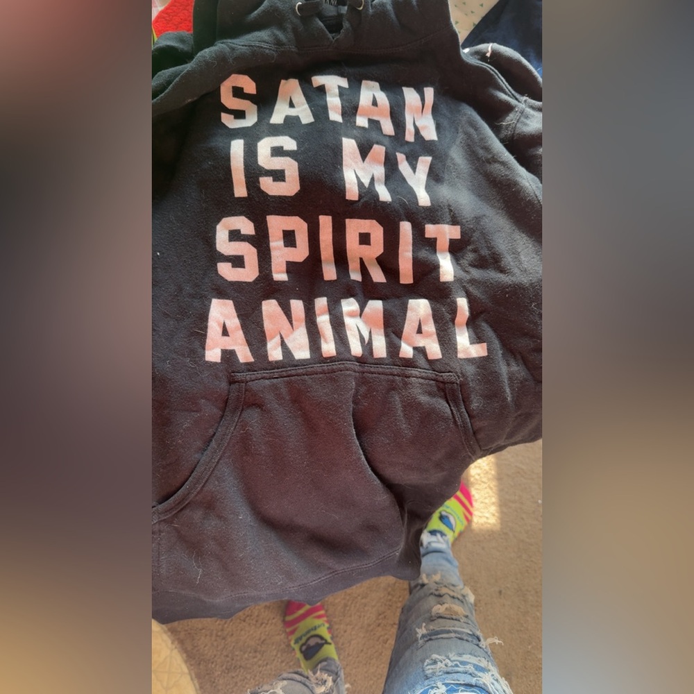 Satan is my spirit animal hoodie